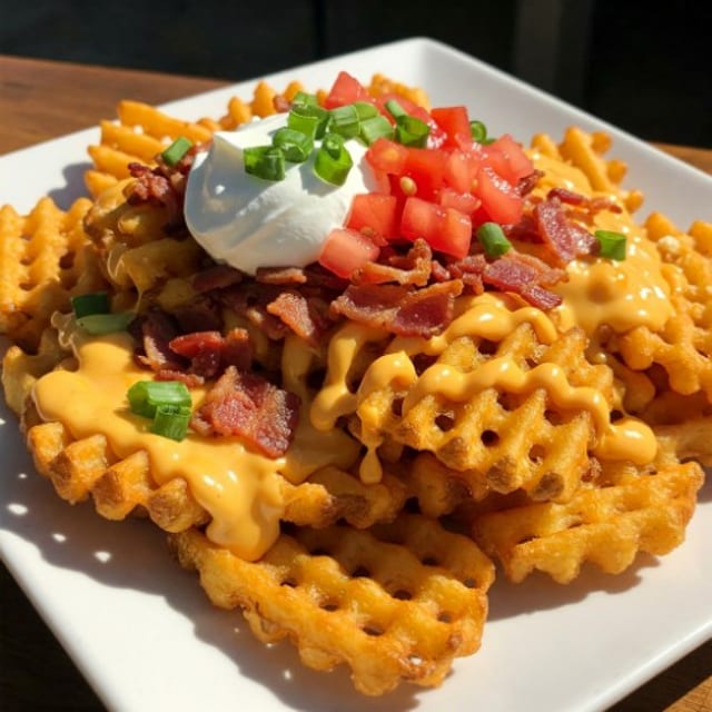 Loaded Waffle Fries.