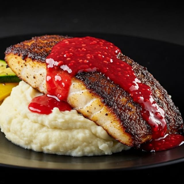 Blackened RED SNAPPER.