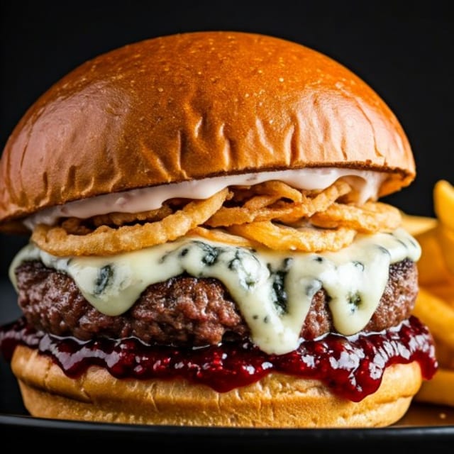 Gourmet Wagyu Beef Burger.