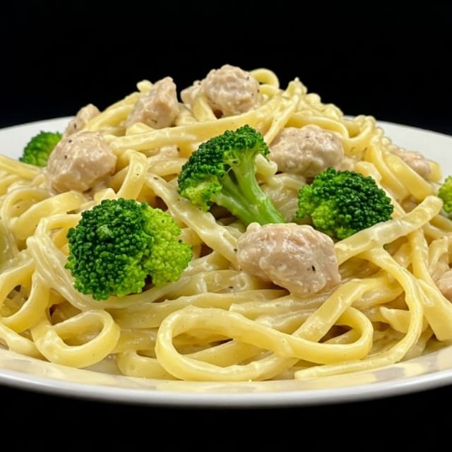 Fettucine Alfredo with Chicken.