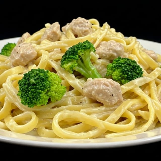 Fettuccini Alfredo with Chicken.