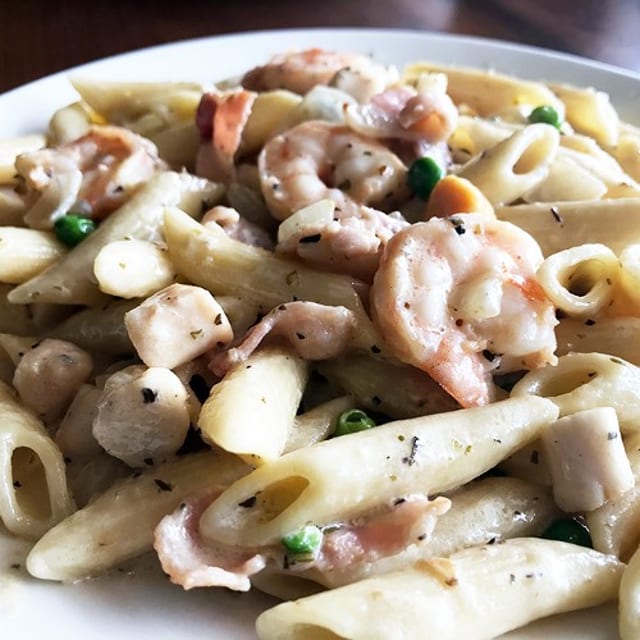 SEAFOOD CARBONARA.