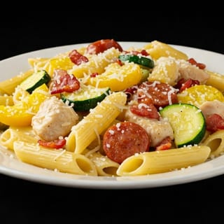 Chicken and Sausage Carbonara