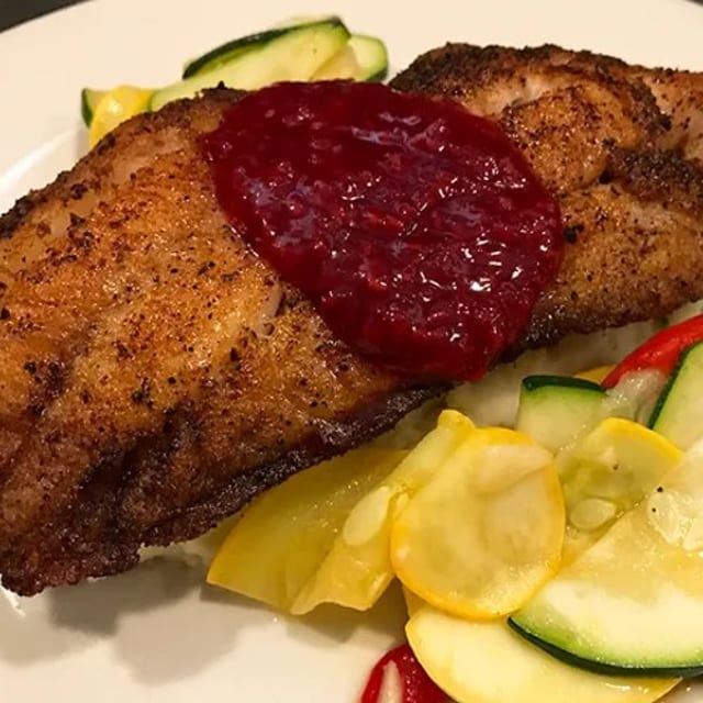 BLACKENED RED SNAPPER.
