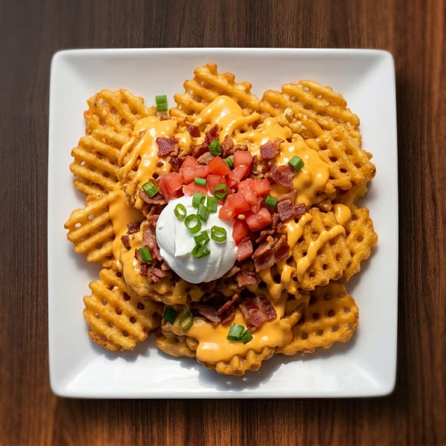 Loaded Waffle Fries.