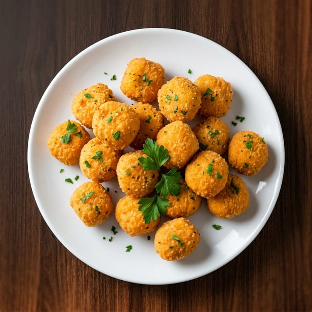 Fried Garlic Cheese Curds.