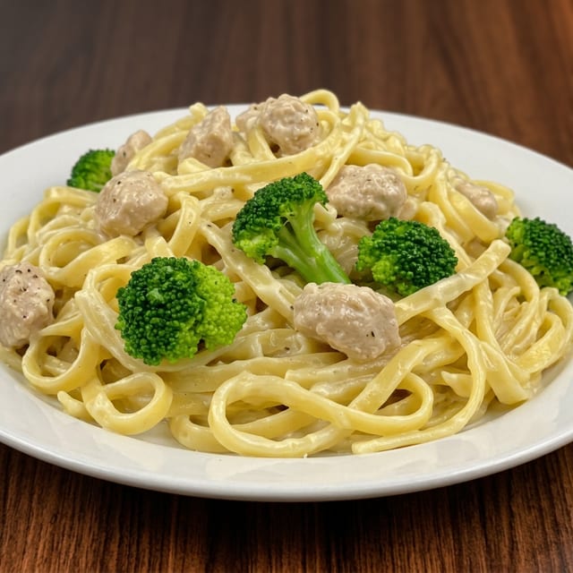 Fettuccini Alfredo with Chicken.