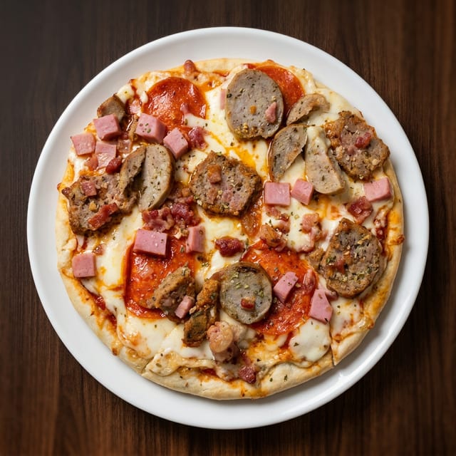 The "Meatza" Pizza.
