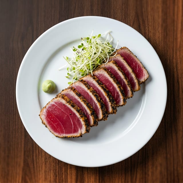 Ahi Tuna Sashimi.