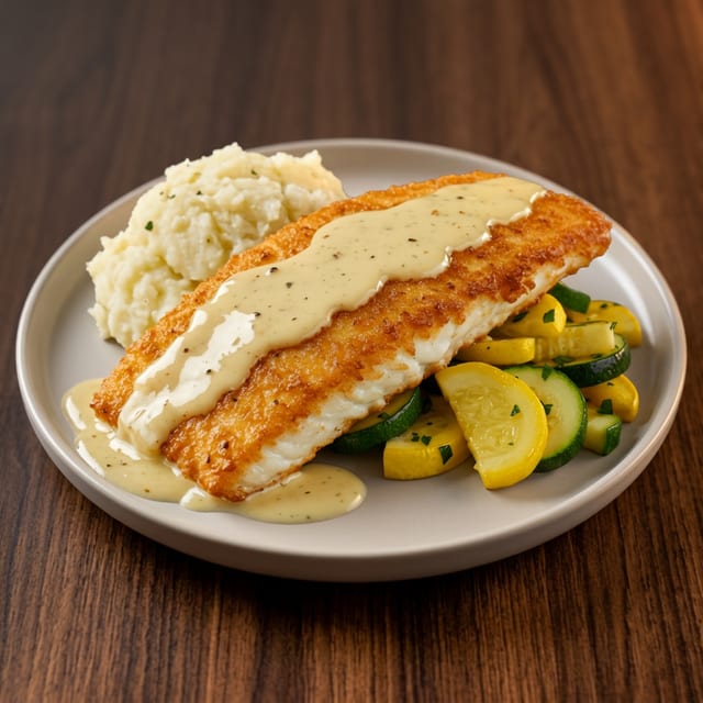 Herb Crusted Red Snapper.