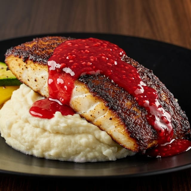 Blackened RED SNAPPER.
