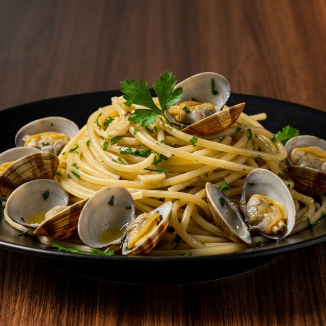 Linguine With Baby Clams.