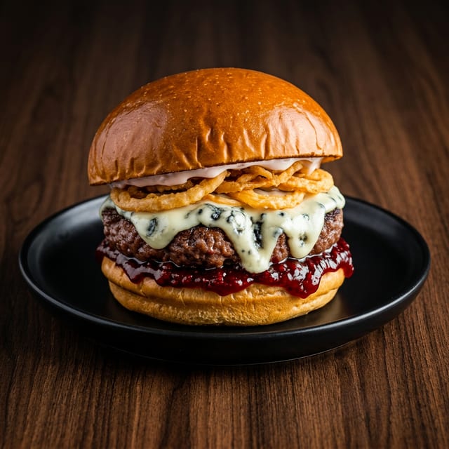 Gourmet Wagyu Beef Burger.