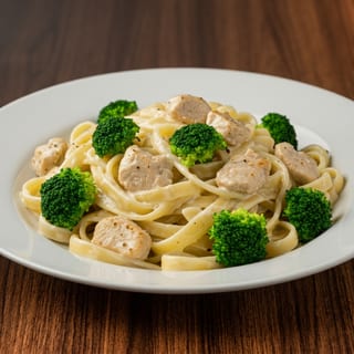FETTUCINE ALFREDO WITH CHICKEN