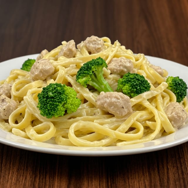 Fettuccini Alfredo with Chicken.