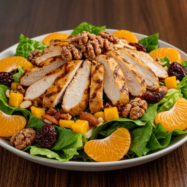 MANDARIN CHICKEN SALAD.