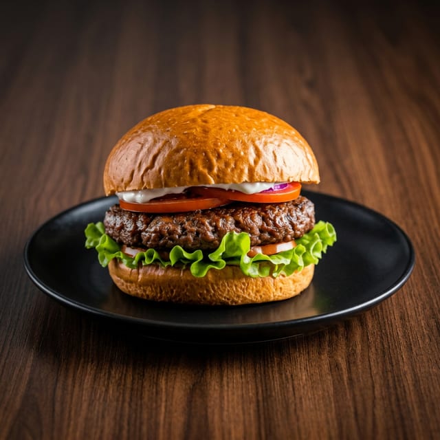 1/2 POUND ANGUS BURGER.