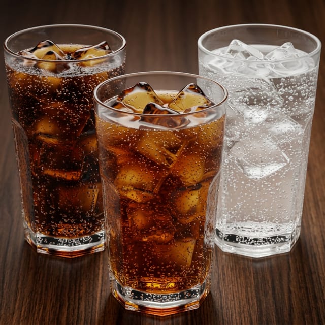 ICE COLD DRINKS.