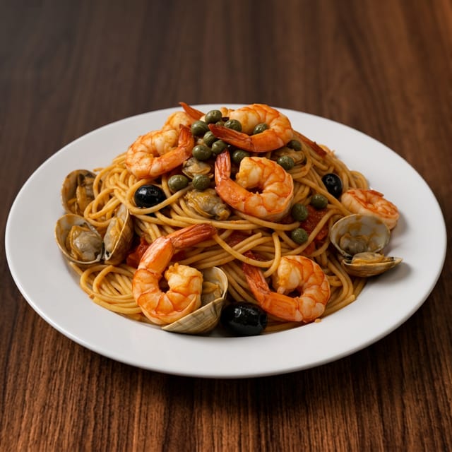 SPAGHETTI ALLA PUTTANESCA.