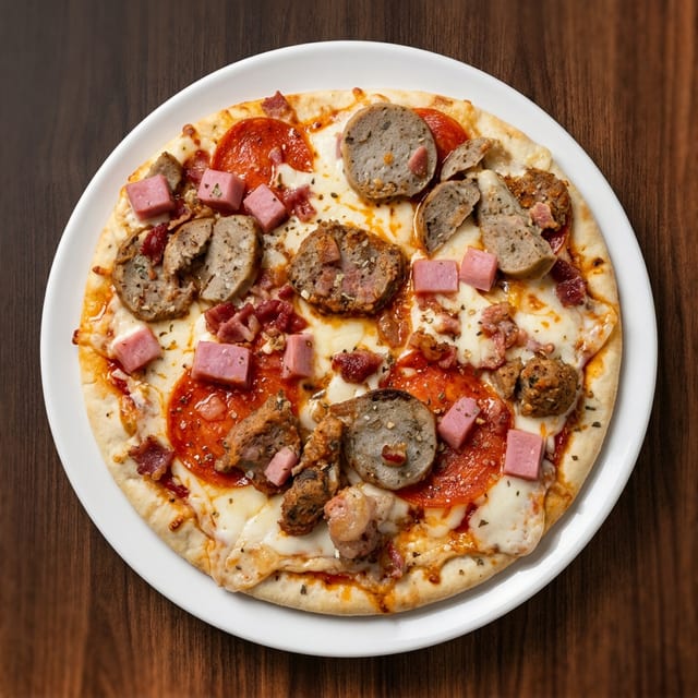 THE "MEATZA" PIZZA.