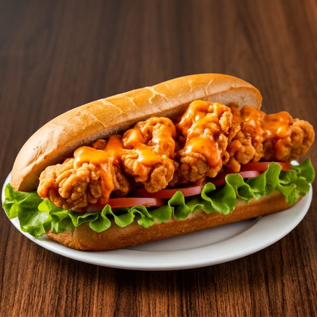 BUFFALO CHICKEN SANDWICH.