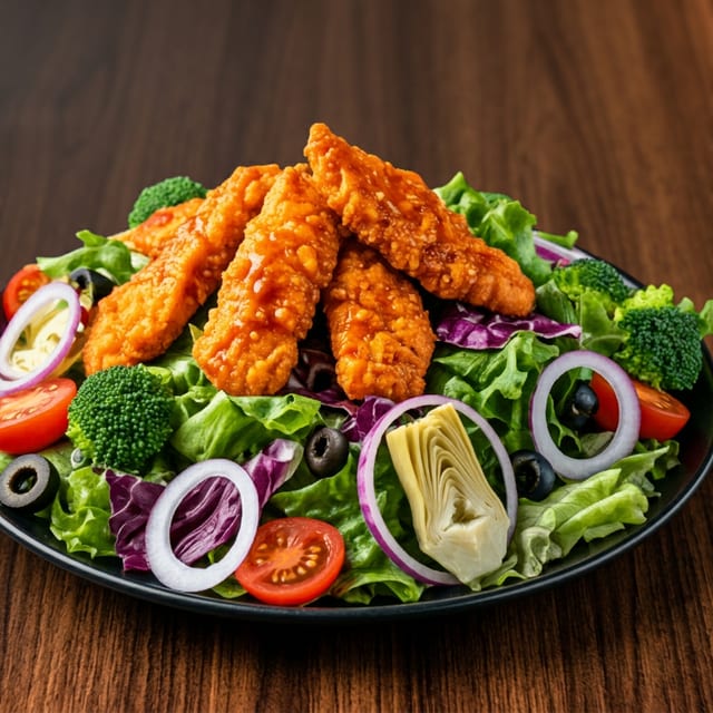 BUFFALO CHICKEN SALAD.