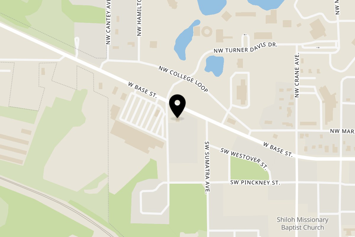 Map showing the location of Mama's Italian Family Restaurant Madison on 683 W Base St in Madison